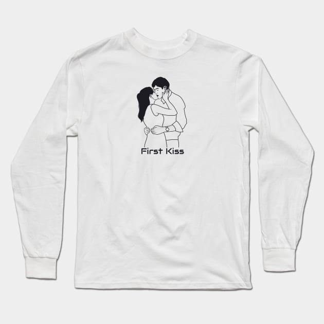 Jim and pam first kiss Long Sleeve T-Shirt by Hoperative